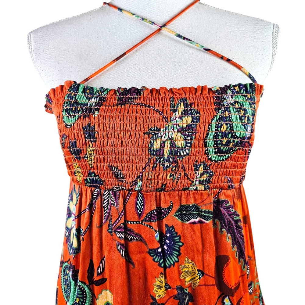 Maeve Anthropologie Floral Smocked Maxi Dress In S Spring/Summer Dress - Picture 5 of 11